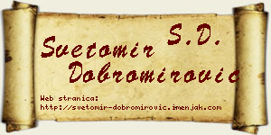 Svetomir Dobromirović vizit kartica